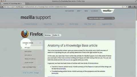 Anatomy of a Knowledge Base article