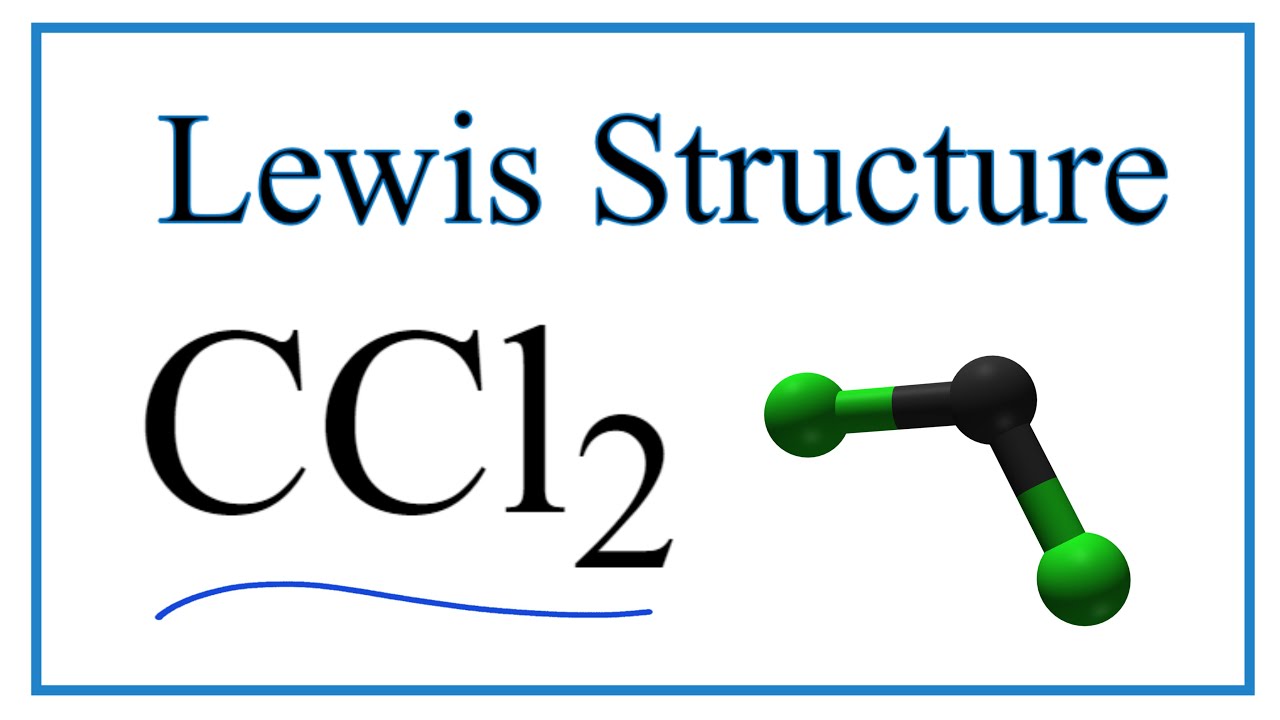 Electron Dot Structure for CCl2, Lewis Structure, Lewis dot structu...