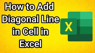 How to Add Diagonal Line in Cell in Excel