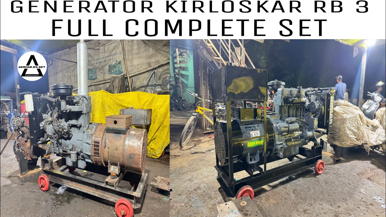 Generator kirloskar RV 3 30.KVA 3 phase open D.G set | ARSHAD D.G SET | #generator 