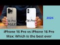 iPhone 16 Pro vs iPhone 16 Pro Max: Don't Choose the Wrong Option