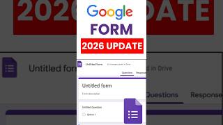 Make Google Forms Like a Pro 💼 (2026) #shorts