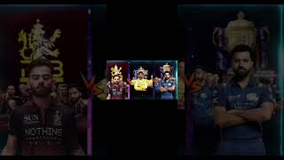 RCB song vs CSK song vs MI song #fan #cricketlover #cricket