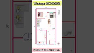 700 sqft Duplex 3d plan best interior design ideas for more information contact on 8819068359