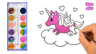 Cara Menggambar dan Mewarnai Rainbow Unicorn Warna Warni Cara Menggambar dan Mewarnai Rainbow Unicorn Warna Warni