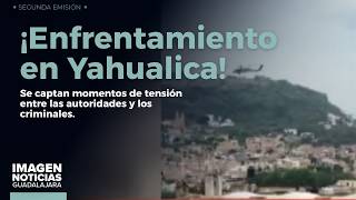 ¡Captan en cámara enfrentamiento armado en Yahualica, Jalisco! | Noticias GDL