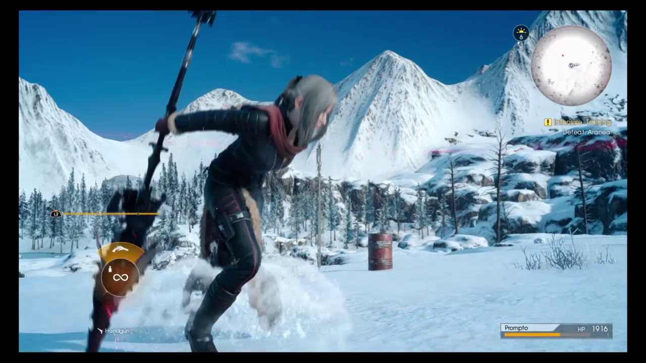 FINAL FANTASY XV Episode Prompto: Intensive Training, Aranea Fight. Too Easy.