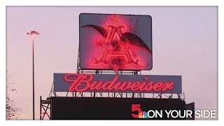Anheuser-Busch relights iconic 'flying eagle' sign along I-64