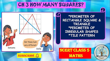 Chapter 3 How Many Squares | Class 5 Maths | Formulae Of Perimeter Of Rectangle Square & Triangle