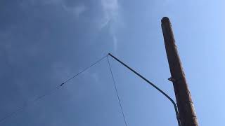 Droopy Dipole After Storm Winds Bent My Metal Mast..