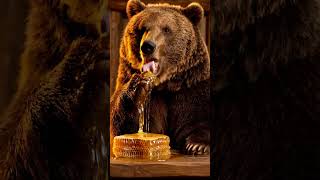 Grizzly Bear Honey Feast 🐻🍯 Sticky ASMR