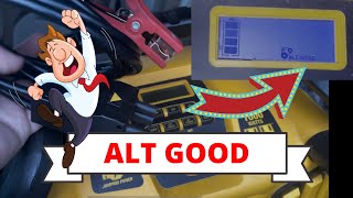 How to check your alternator with a Dewlt jump starter. Plus jump starting your vehicle.