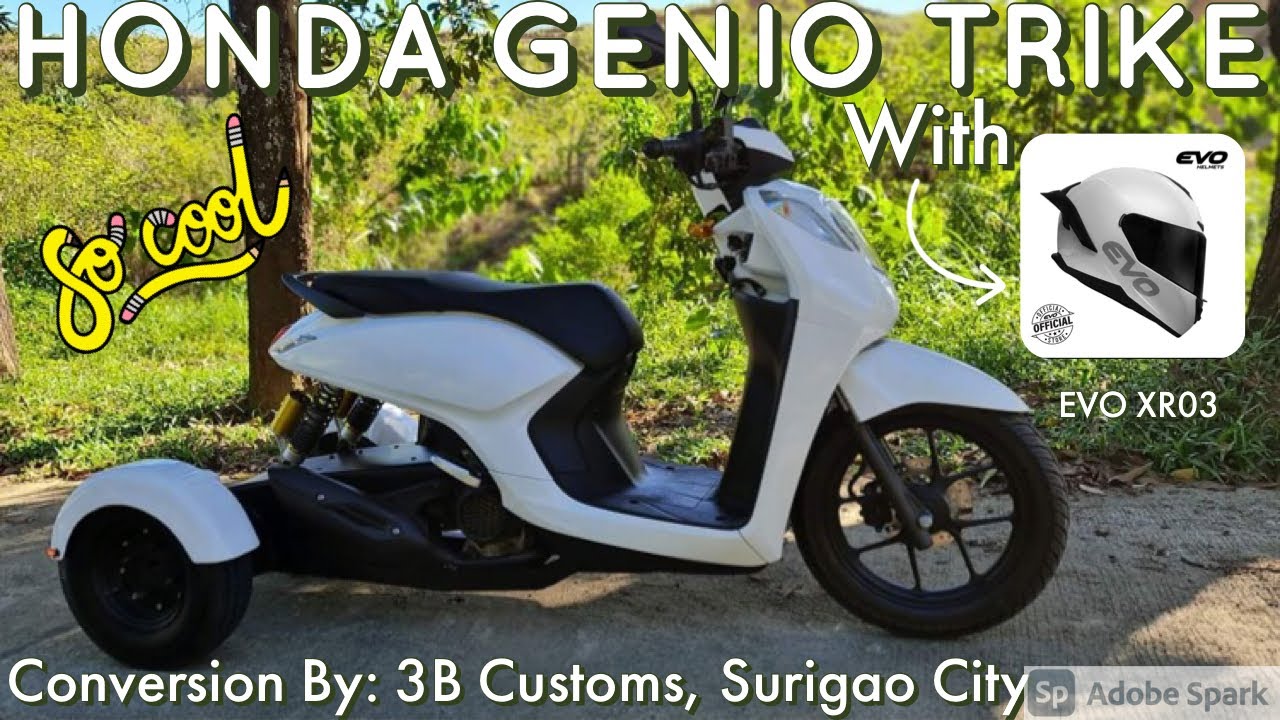 Honda Genio Trike Motorcycle Conversion 110cc by 3B Customs, Surigao