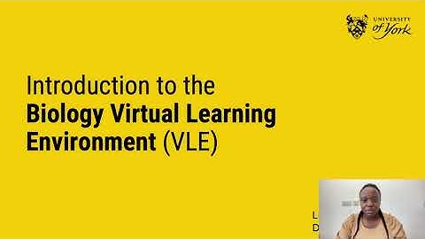 Introduction to the Biology Virtual Learning Environment