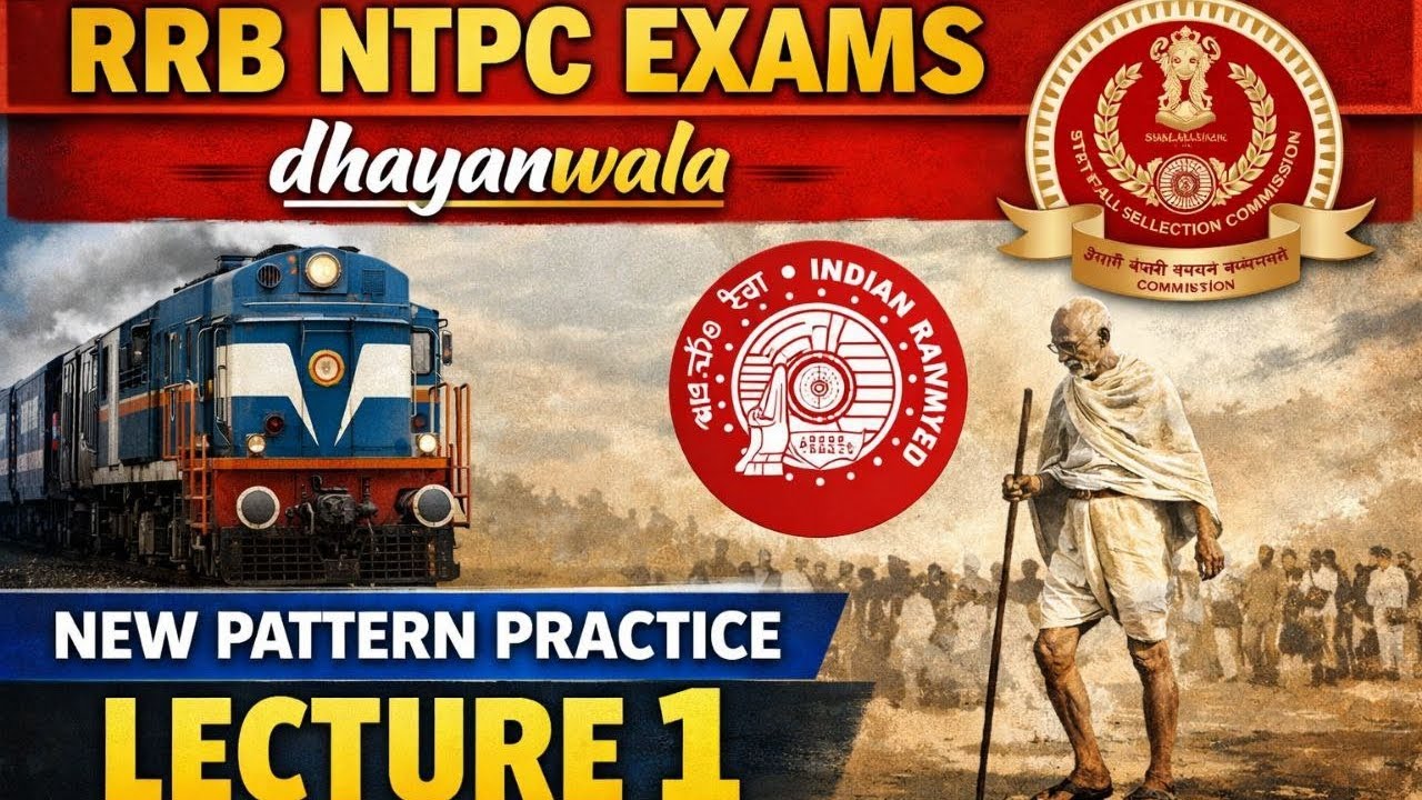 🔥 top 100 MCQ question of GANDHIAN ERA | RRB NTPC 2026 |
