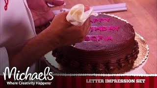 Cake Boss® Letter Impression Set | Baking & Treats | Michaels
