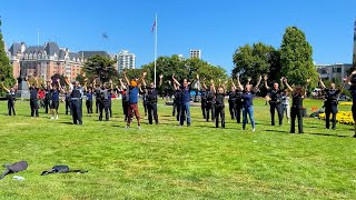 Bhangra Dance by Municipal Police and RCMP in Victoria, BC | Gurdeep Pandher