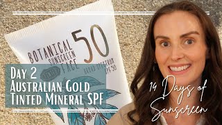 🧡 14 Days of Sunscreen | Day 2: Australian Gold Tinted Mineral Sunscreen (Still a Cult Favorite?)