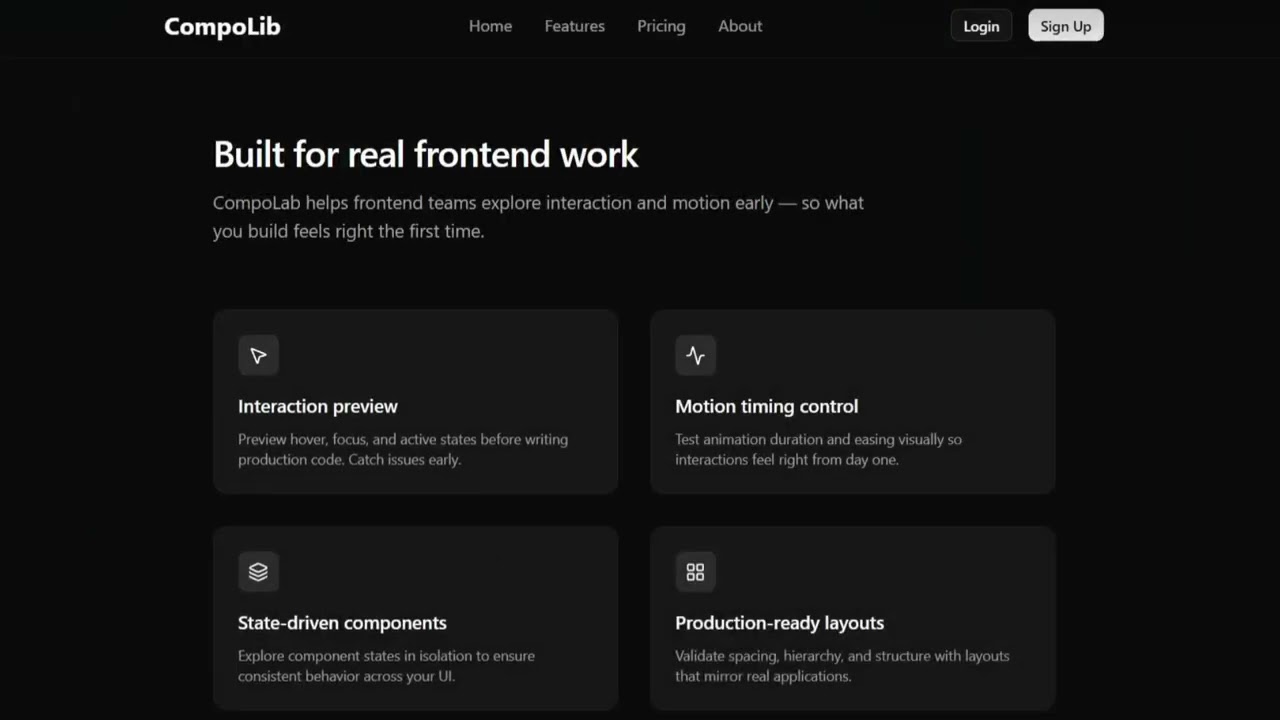 DAY-07- Building CompoLib full stack project | How to build professional SAAS features section