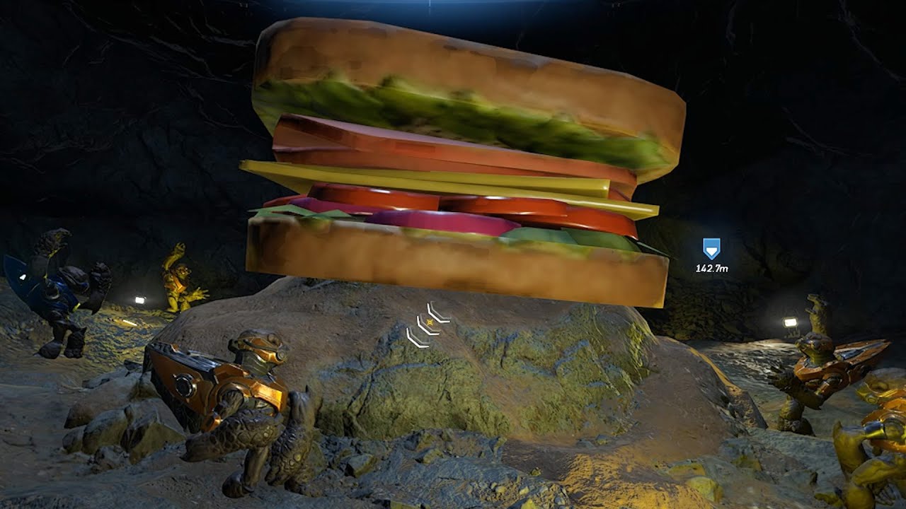 MASSIVE Sandwich Easter Egg Location in HALO INFINITE - YouTube
