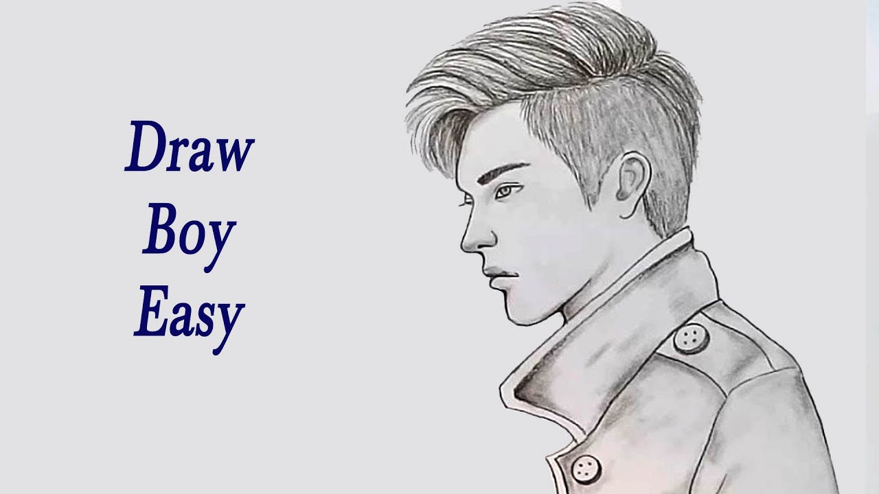 How to Draw boy step by step | Pencil Sketch | boy drawing easy - YouTube