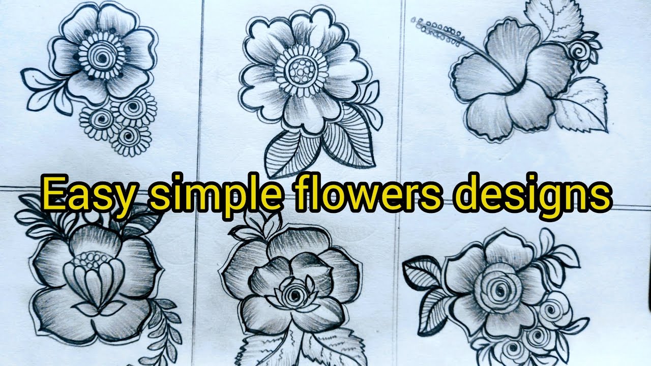 Easy and beautiful flowers mehndi design || drawing book per mehndi flowers design 