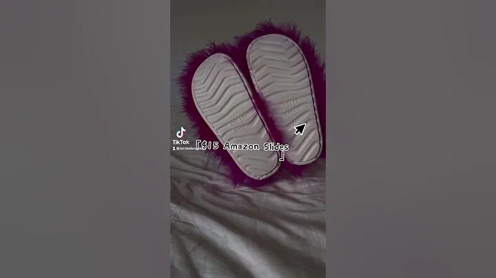 $15 FLUFFY FURRY SLIDES SLIPPERS PERFECT FOR THE WINTER|MCKINLEE BROOKE #shorts #fashion #amazon