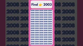 Download Lagu Find the odd number 2003 #shorts #youtubeshorts #oddoneout MP3