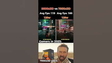 Ryzen 7 9800x3D vs Ryzen 9 7950x3D #pc #pcbuilding #pcgaming #gaming #cpu #amd #pcbuild