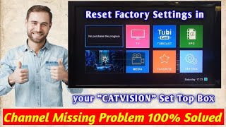 Reset Factory Settings in "CATVISION" STB screenshot 4