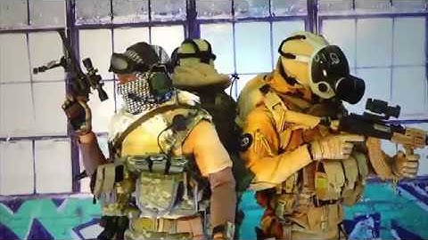 Take a Turn - Action Figure Kitbash of characters from the Battlefield video game