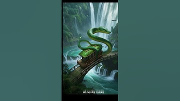 AMAZING SCENERY|GIANT PYTHON|ABANDONED BUS #phyton #ai #animation #subscribe #trending #snake