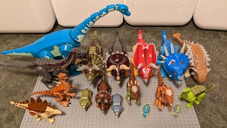 LEGO Collection of 17 Herbivore Dinosaurs | Styracosaurus Brachiosaurus Stegosaurus Ankylosaurus