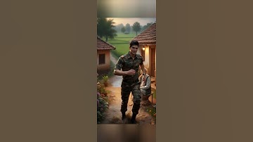 Solider finally came to home but....... danger called. #ai #army