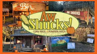 AW SHUCKS! FARM CORN MAZE AND PUMPKIN PATCH / FULL TOUR AND REVIEW