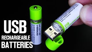 USB Rechargeable Batteries - Power up Anywhere