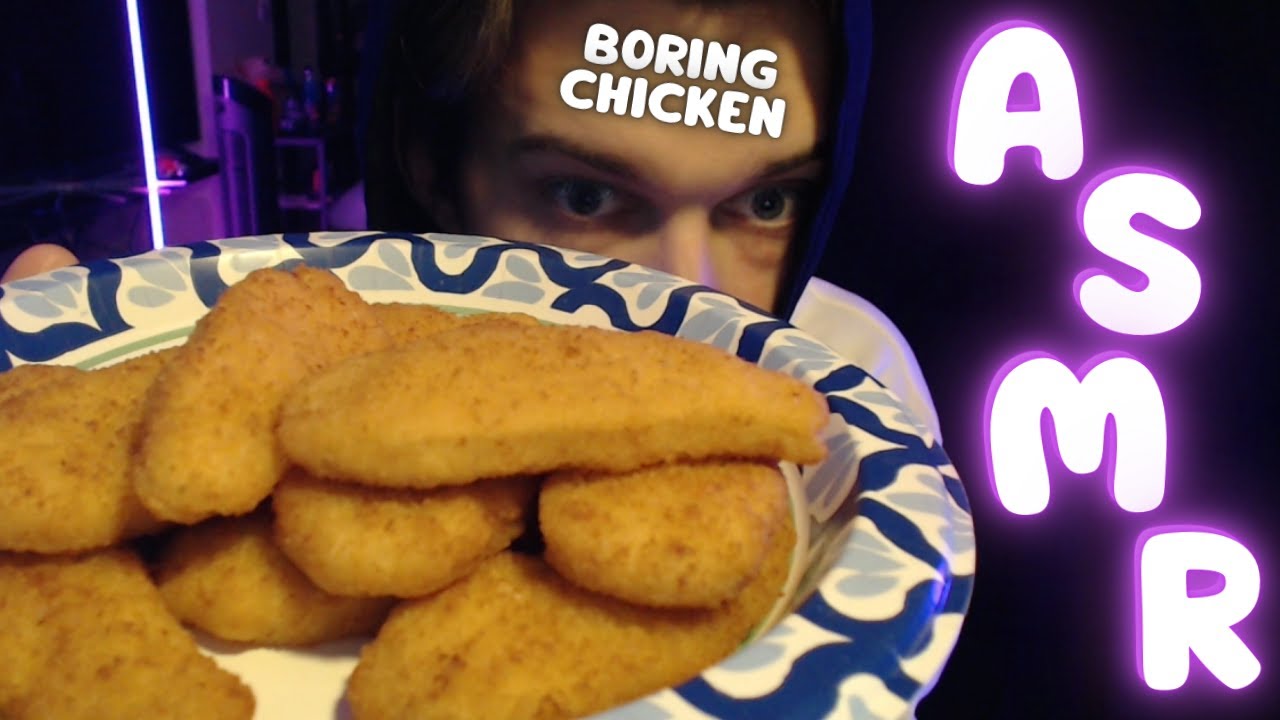 ASMR: Ем курицу в 6 утра и капризничаю (звуки жевания с закрытым ртом)