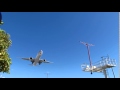 JET LANDING at LAX Los Angeles Airport over Sepulveda Blvd &amp; the IN n OUT burger...