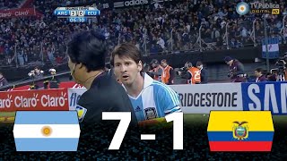 The Two Matches That Lionel Messi Destroyed Ecuador : 2012, 2017 Argentina vs Ecuador Highlights