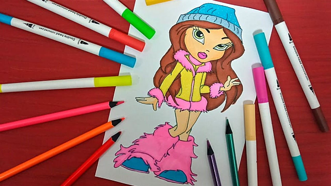 Desenhos para colorir, desenhar e pintar : Desenhos da princesa bratz para  colorir