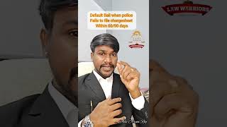 Default bail u/s 167(2) Crpc is the fundamental right of the accused.. #hyderabad #advocate