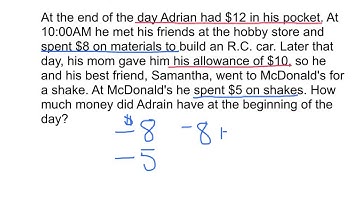 Working Word Problems Backwards