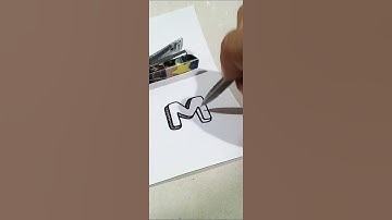Sketching shadow Alphabet M #yiichy