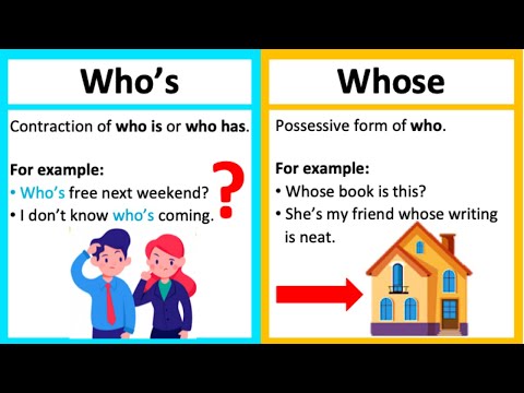 WHO&rsquo;S vs WHOSE 🤔 | What&rsquo;s the difference? | Learn with examples