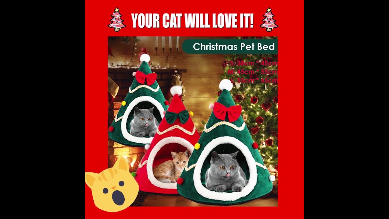 Christmas Cat Tent(Your Cat Will Love IT!)