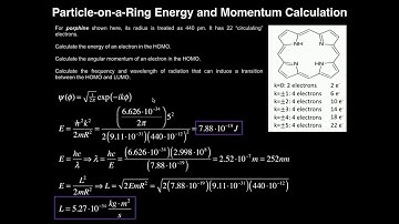 Particle-on-a-Ring Example #2: Calculate Energy, Wavelength, and Momentum