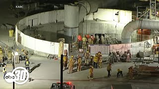 At least 31 workers rescued after tunnel collapse in Los Angeles