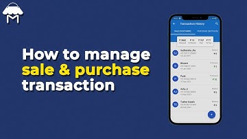 How to manage sale & purchase transaction