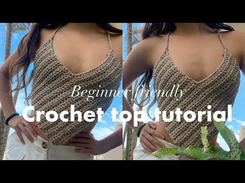 Crochet top tutorial pt. 1🧶✨ #crochet #crochettop #tutorial #crochett