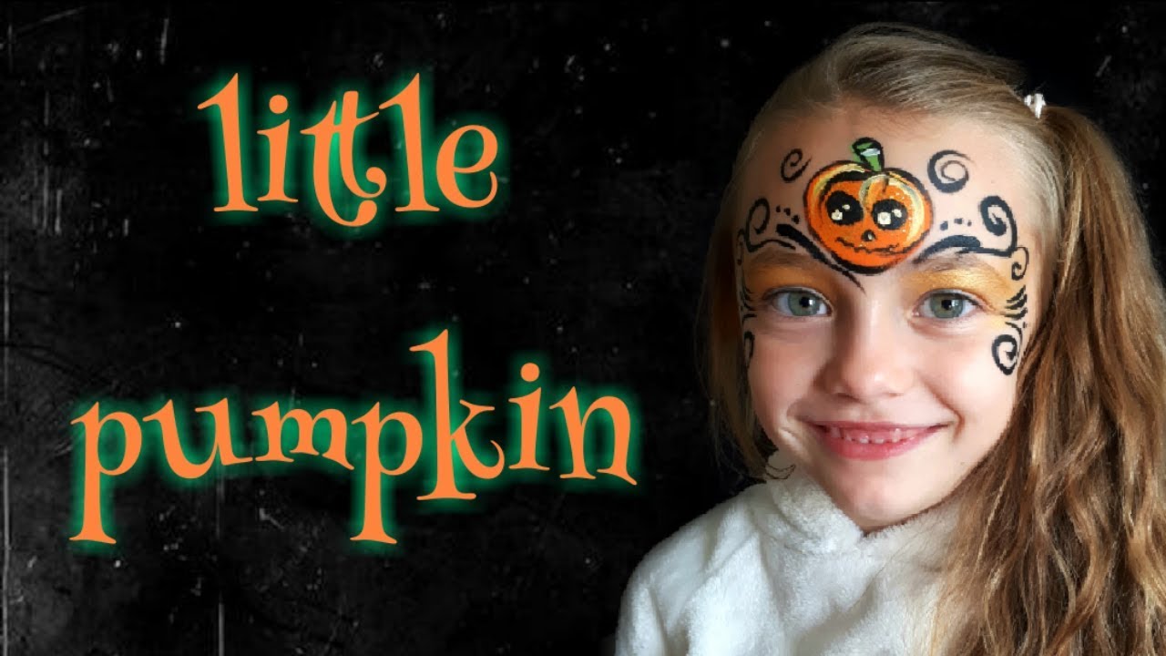 Easy kids pumpkin face paint ideas